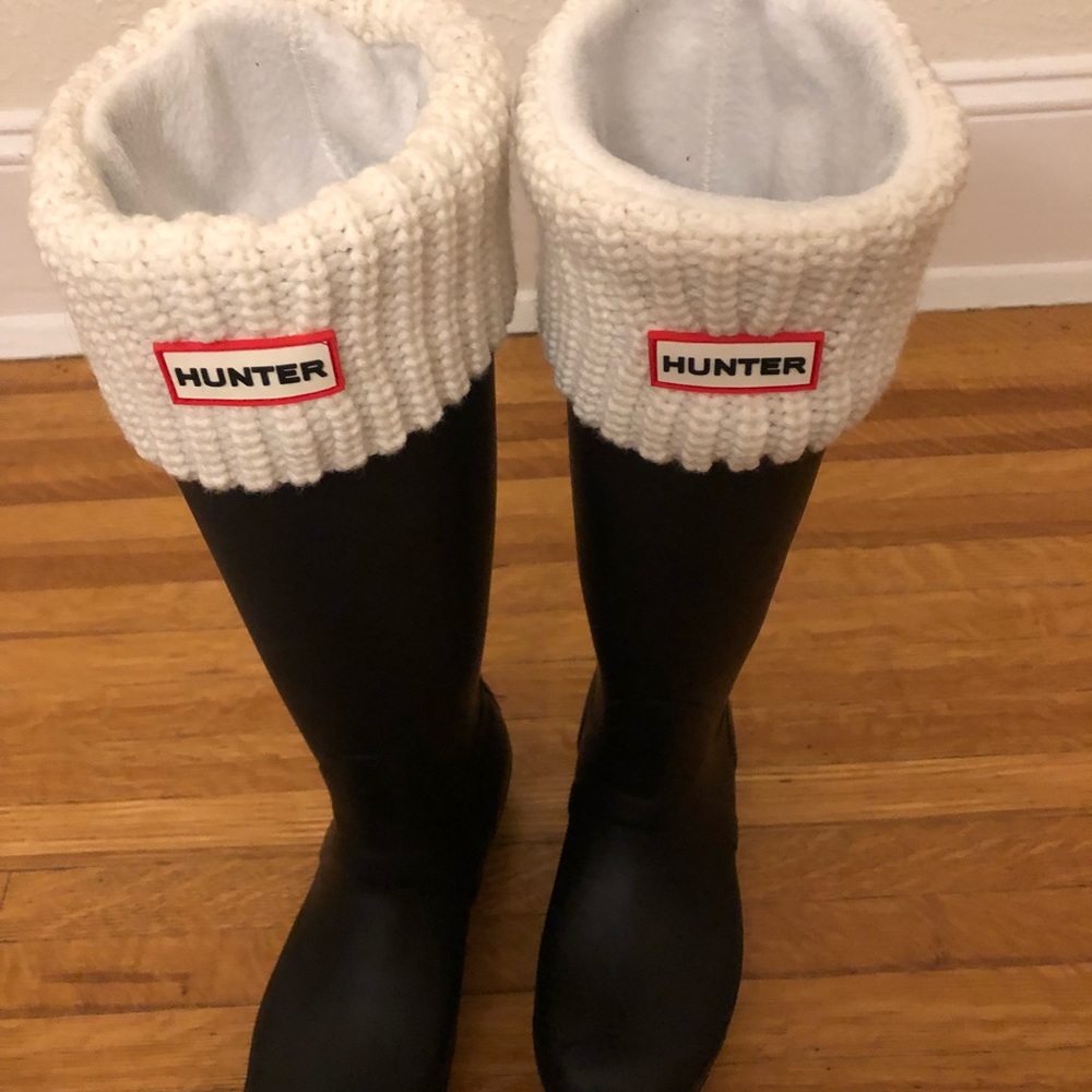 Sweater socks for tall Hunter boots